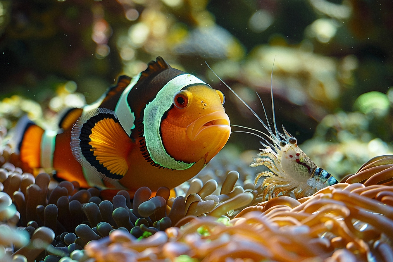 Cachette impénétrable : Poisson-clown, Thor amboinensis, crevette de Coleman 