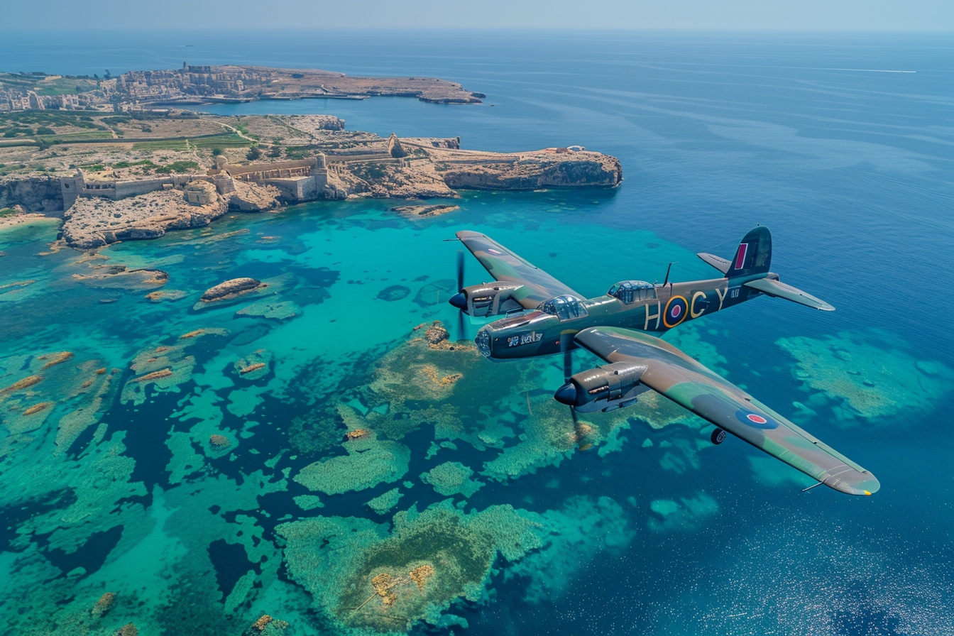 L’avion bombardier Blenheim Bomber off Xrobb l-Għaġin