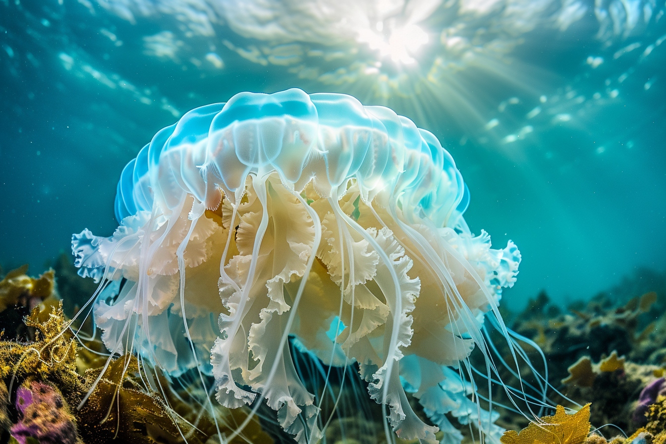 La méduse Rhizostoma fournisseuse de Collagène