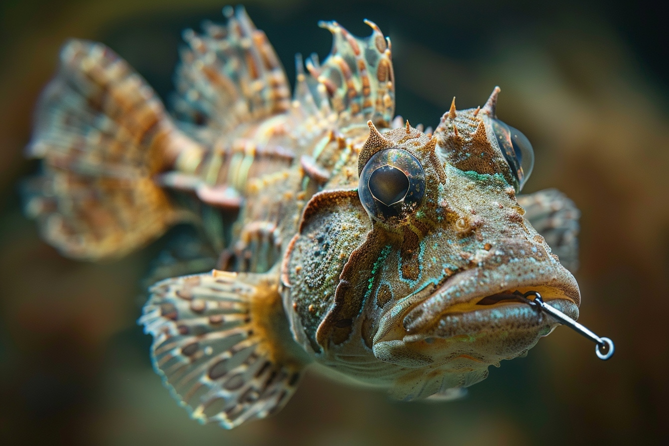 Poisson-grenouille strié