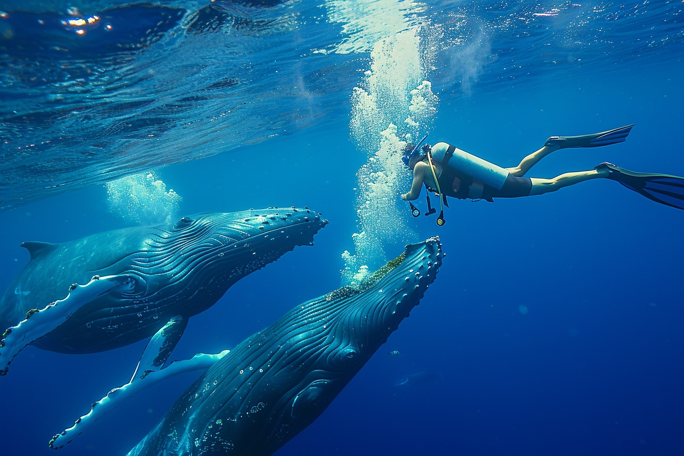Snorkeling avec des Baleines à bosses