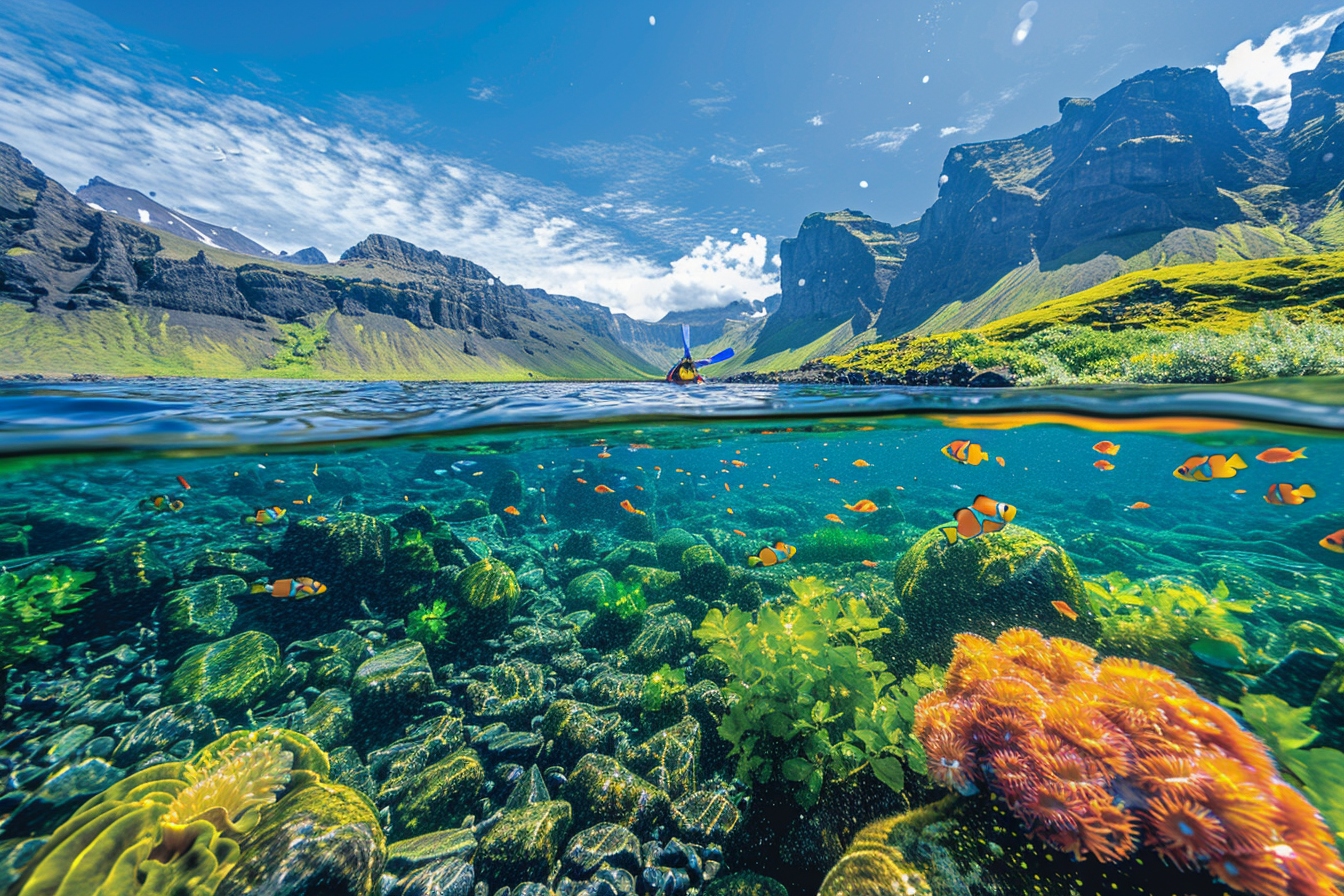 Snorkeling en Islande