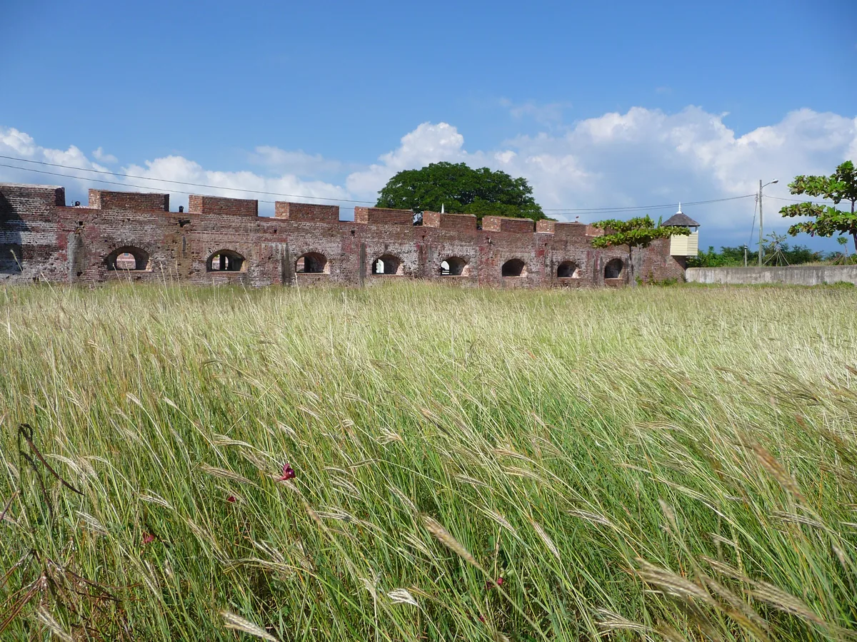 Murallas del fuerte de Port Royal, en Jamaica